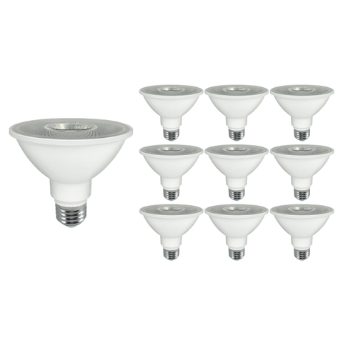 10 Lâmpadas Led Astraled Par 30 38° 9,8w E27 Bivolt 4000k Luz Neutra