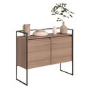 Ver imagem 4 de Buffet Milan Industrial 2 Portas MDP 100,9cm Marrom Plata Móveis