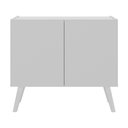 Ver imagem 5 de Gabinete Armário de Banheiro 62,5cm Retrô 2 Portas Multimóveis Mp5045 Branco