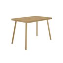 Ver imagem 1 de Mesa Jantar Stellar 1598 Madeirado/Aço 120cm Dourado Carraro
