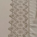 Ver imagem 4 de Jogo Cama Lençol Casa Scarpa Bouclê Solteiro Micro Percal 200 Fios C/ Laise Bordada 3 Peças -