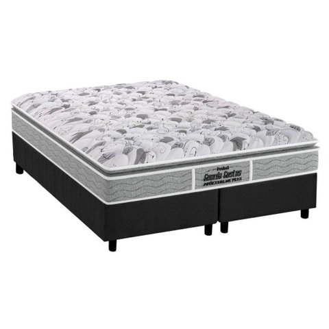 Cama Box Queen: Colchão Ortopédico Probel D45/EP Guarda Costas Próextreme Plus + Base CRC Suede