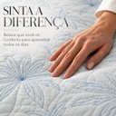 Ver imagem 6 de Colcha Cobre Leito King Veneza 300 Fios Bordado 3 Peças:Azul