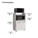 Ver imagem 5 de Armário Multiuso Cozinha para Forno Micro-ondas Thaís 02 Portas Branco - Desk Design