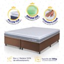 Ver imagem 4 de Conjunto Box Baú Marrom Durban Cinza Espuma D28 Queen 158x198x64 - King House