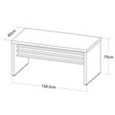 Ver imagem 4 de Mesa para Escritório 158cm Tamburato Executiva A06 - Mpozenato