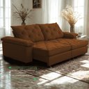 Ver imagem 7 de Sofá Retrátil e Reclinável 2,30m Clara | Conforto Premium e Design Elegante Terracota