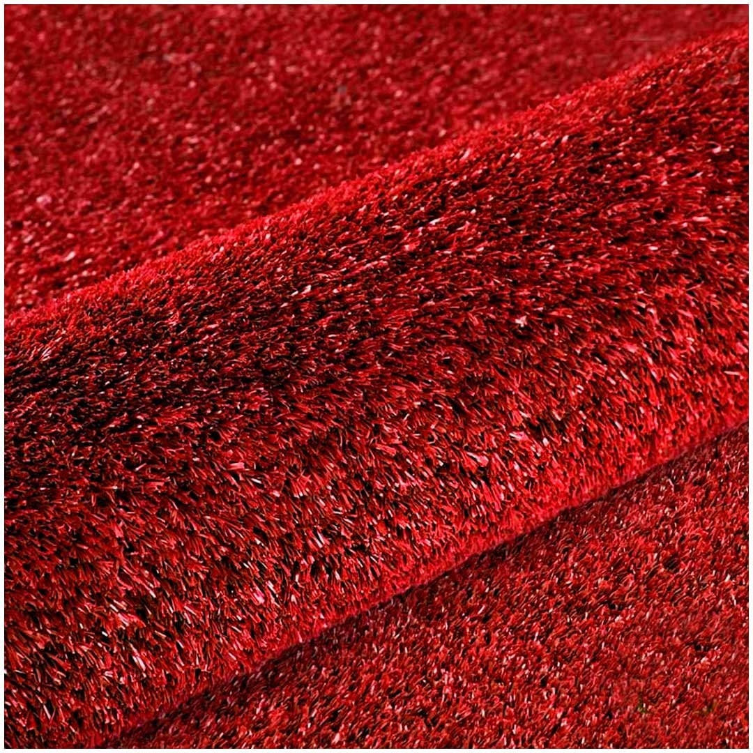 Grama Sintetica Softgrass Colors - Vermelho 12mm - 2x2m - 4m2 - Decortech - 2