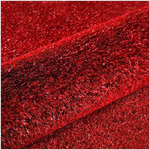Grama Sintetica Softgrass Colors - Vermelho 12mm - 2x2m - 4m2 - Decortech