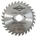 Ver imagem 1 de Serra Circular de Vídea com 30 Dentes 4.3/8"" X 20mm - 8253 - Brasfort Serra Circular de Vídea com 3