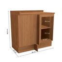 Ver imagem 3 de Balcão de Cozinha de Canto Mônica 1 Porta Canela - Kappesberg