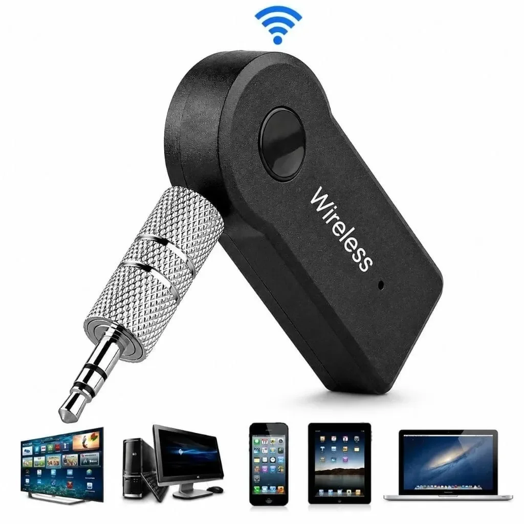 Ver imagem 1 de Receptor Wireless Adaptador P2 Auxiliar Portátil Universal