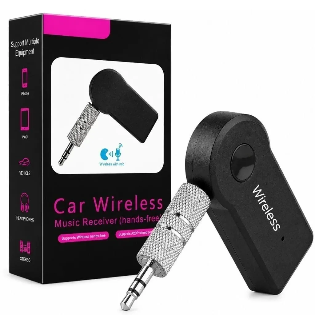 Ver mais imagens de Receptor Wireless Adaptador P2 Auxiliar Portátil Universal