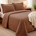 Ver imagem 1 de Kit Cobre Leito Colcha Liso Colore Sb Casa