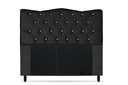Ver imagem 1 de Cabeceira Dunas Solteirão Viúva 120cm com Strass Suede: Preto