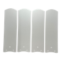 Ver imagem 2 de Jogo 4 Pás Furadas Brancas Ventilador de Teto Venti-delta Zeta