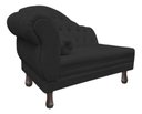 Ver imagem 3 de Recamier Divã Sofá 120cm Recepção Sala Larissa Suede:preto/liso