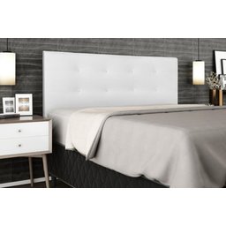 Cabeceira Cama Box Casal 160cm - Branco Corino - 4