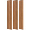Ver imagem 5 de Painel Ripado de Madeira para Sala Quarto 134x183cm Bairon D03 Freijó - Lyam Decor