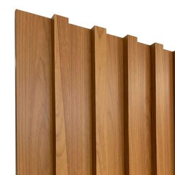 Painel Ripado de Madeira para Sala Quarto 134x183cm Bairon D03 Freijó - Lyam Decor - 6