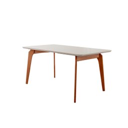 Mesa de Jantar Retangular Madeira Maciça - Jasmim-1,20 x 0,90m - Singular Móveis - 1