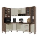 Ver imagem 3 de Cozinha Modulada Completa Fidelitá Lisboa 6 Peças 375cm 14 Portas 3 Gavetas com Tampo