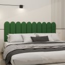 Ver imagem 5 de Cabeceira Nuvem King Size Facil Instalação 10 Placas 45x20cm:verde