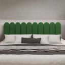 Ver imagem 1 de Cabeceira Nuvem King Size Facil Instalação 10 Placas 45x20cm:verde