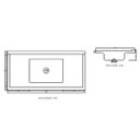 Ver imagem 2 de Pia para Cozinha em Marmore Síntetico 100cm X 50cm Premium Dvg Decoralita
