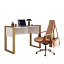 Ver imagem 2 de Mesa Escrivaninha Computador Office Freijo Toq/branco Acetinado - Qmovi