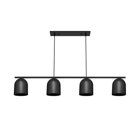 Lustre Pendente Taschibra Folk Metal E27 Bivolt Preto