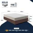 Ver imagem 2 de Cama Box Casal com Colchão de Molas Ensacadas Luxury 138x188x59cm