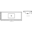 Ver imagem 2 de Pia para Cozinha em Marmore Síntetico 140cm X 54cm Premium Dvg Decoralita