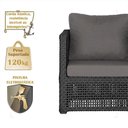 Ver imagem 4 de Mesa e 4 Poltronas Madri Corda Náutica Estofado 11 Trama Preto