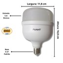 Ver imagem 3 de Lâmpada Bulbo Led 50W Bivolt 6500K E27 Avant Casa/Barracão
