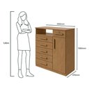 Ver imagem 3 de Cômoda Sapateira Ambiente da Vinci Amêndoa Clean - Lopas