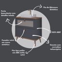 Ver imagem 7 de Armário Gabinete de Banheiro 80cm Mdf Titanium 1 Porta Gaveta C/ Cuba