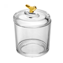 Ver imagem 7 de Kit com 4 Potes C Tampa Golden Bird 8,5cm Cristal Ecologico