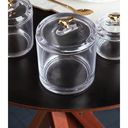 Ver mais imagens de Kit com 4 Potes C Tampa Golden Bird 8,5cm Cristal Ecologico