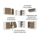 Ver imagem 5 de Armário de Cozinha Completa de Canto 349cm Branco Rustic Glamy Madesa 03