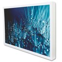 Ver imagem 2 de Quadro Decorativo Caixa Floral Dente de Leão Azul Tacolado Moldura Caixa 3cm Branca com Vidro 60 X 9