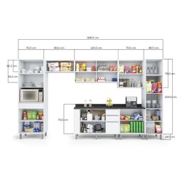 Cozinha 7 Peças Top Class Batrol Branco - 9