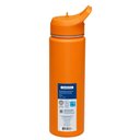 Ver imagem 2 de Garrafa Térmica com Canudo 650ml Tramontina Laranja Squeeze Aço Portátil