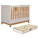 Ver imagem 1 de Berço Mini Cama Biscoito Off White/nature com Colchão Supreme - Permóbili Baby