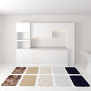 Ver imagem 3 de Kit Jogo 10 Tapetes 60 X 40 Cm Peludo Banheiro Porta