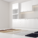 Ver imagem 4 de Kit Jogo 10 Tapetes 60 X 40 Cm Peludo Banheiro Porta