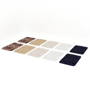 Kit Jogo 10 Tapetes 60 X 40 Cm Peludo Banheiro Porta