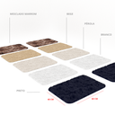 Ver imagem 5 de Kit Jogo 10 Tapetes 60 X 40 Cm Peludo Banheiro Porta