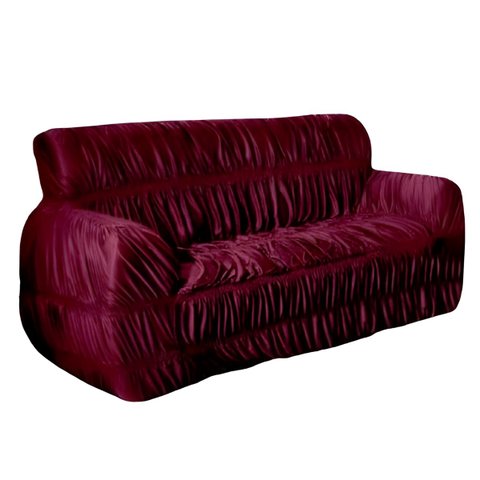 Capa para Sofa Avulsa 3 Lugares 21 Elásticos Luxo Vinho
