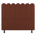 Ver imagem 2 de Cabeceira Cama Box Solteiro Lana 90cm Suede Terracota - Desk Design